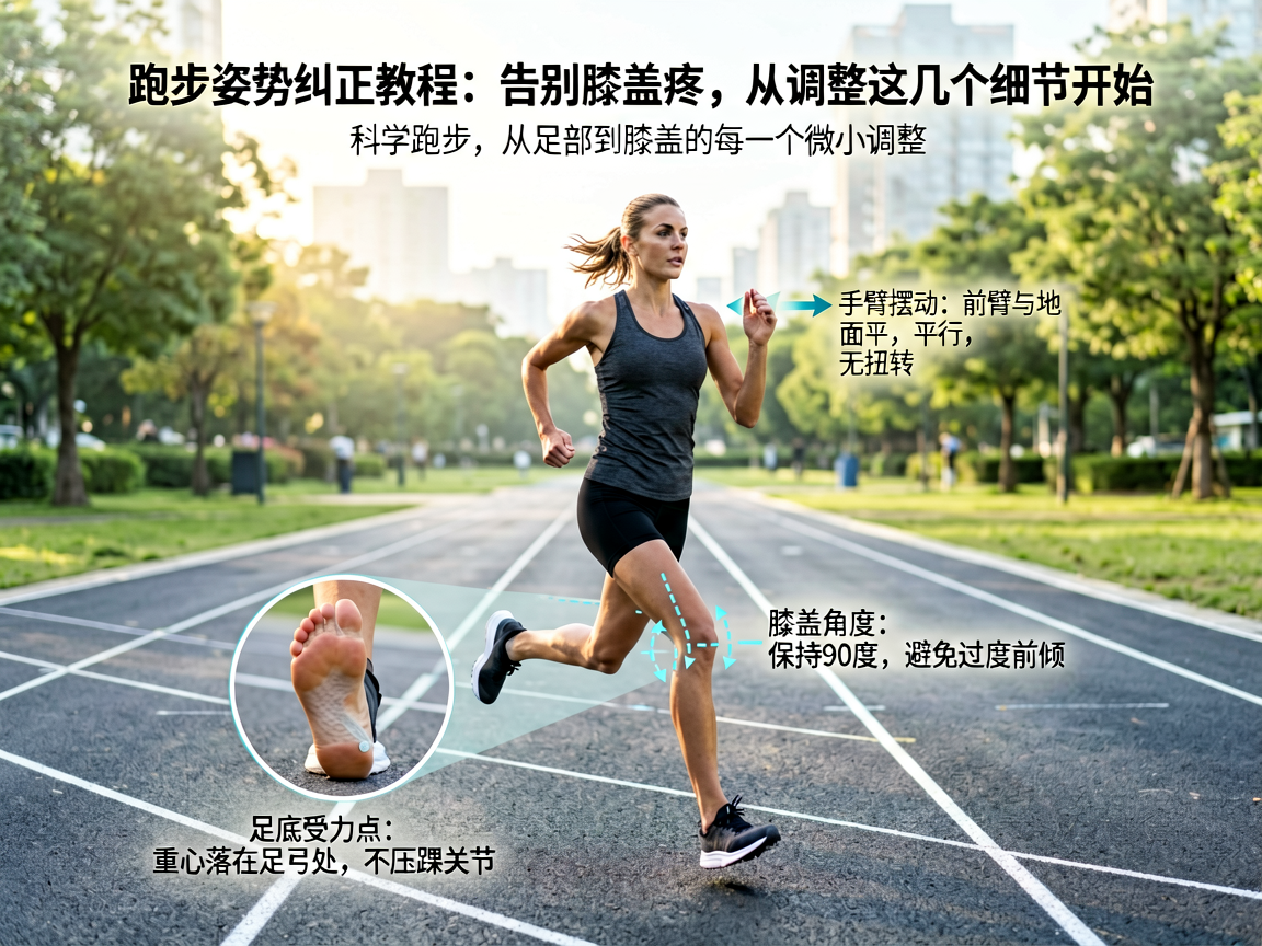 跑步姿势纠正教程:告别膝盖疼,从调整这几个细节开始