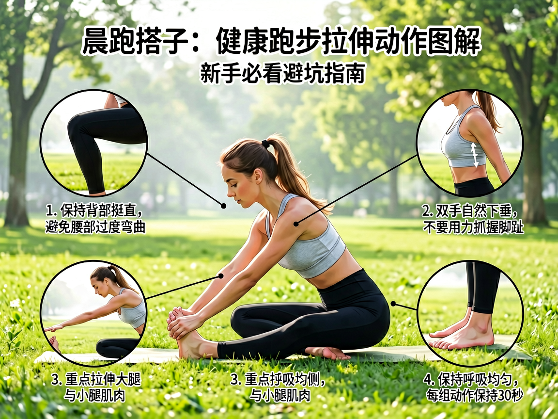 晨跑搭子:健康跑步拉伸动作图解,新手必看避坑指南