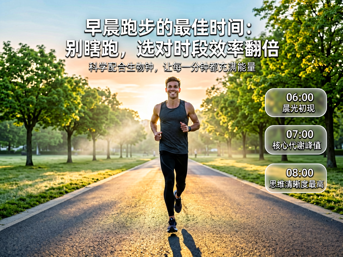 早晨跑步的最佳时间：别瞎跑，选对时段效率翻倍