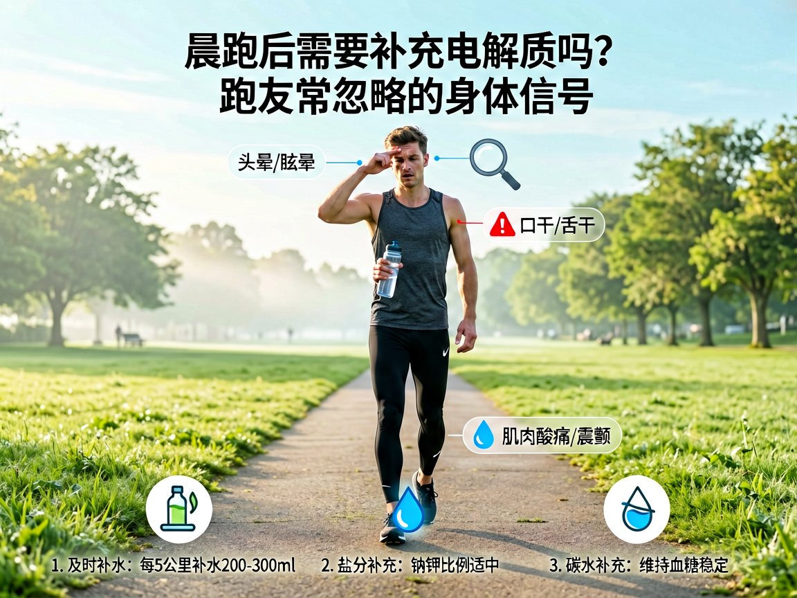 晨跑后需要补充电解质吗？跑友常忽略的身体信号