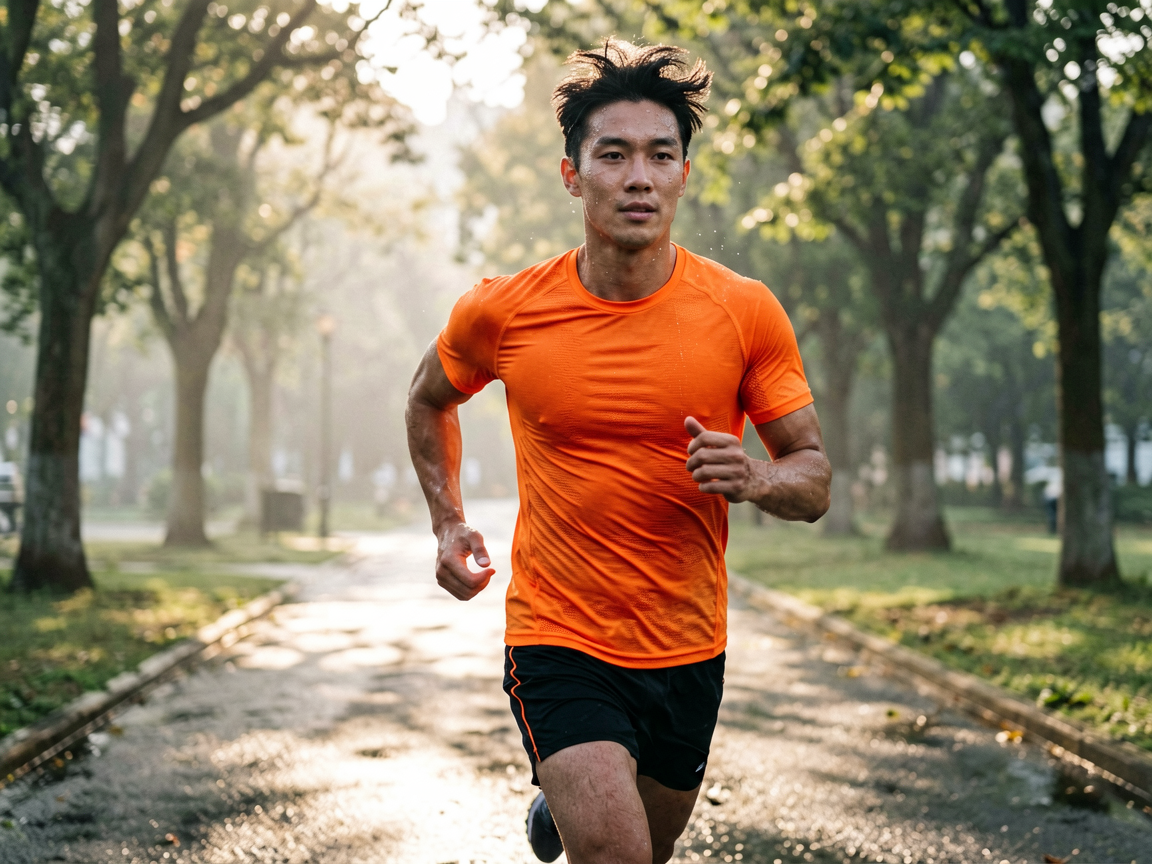 晨跑搭子:为什么你该换掉纯棉T恤,试试速干男款跑步衫?